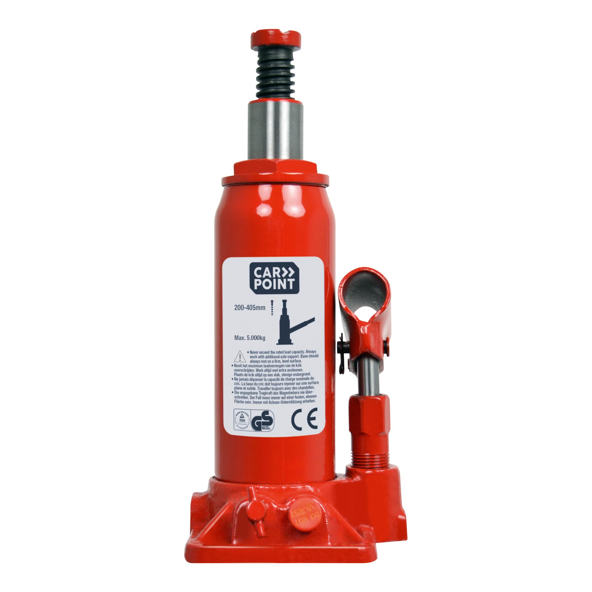 CARPOINT 0677811 Cric avec poignée hydraulique Rouge