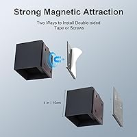 Vista 5 de Juego de 2 apliques de pared a pilas, luz con sensor de movimiento para interiores, luces de pared de 6000 mAh recargables, luz LED inalámbrica