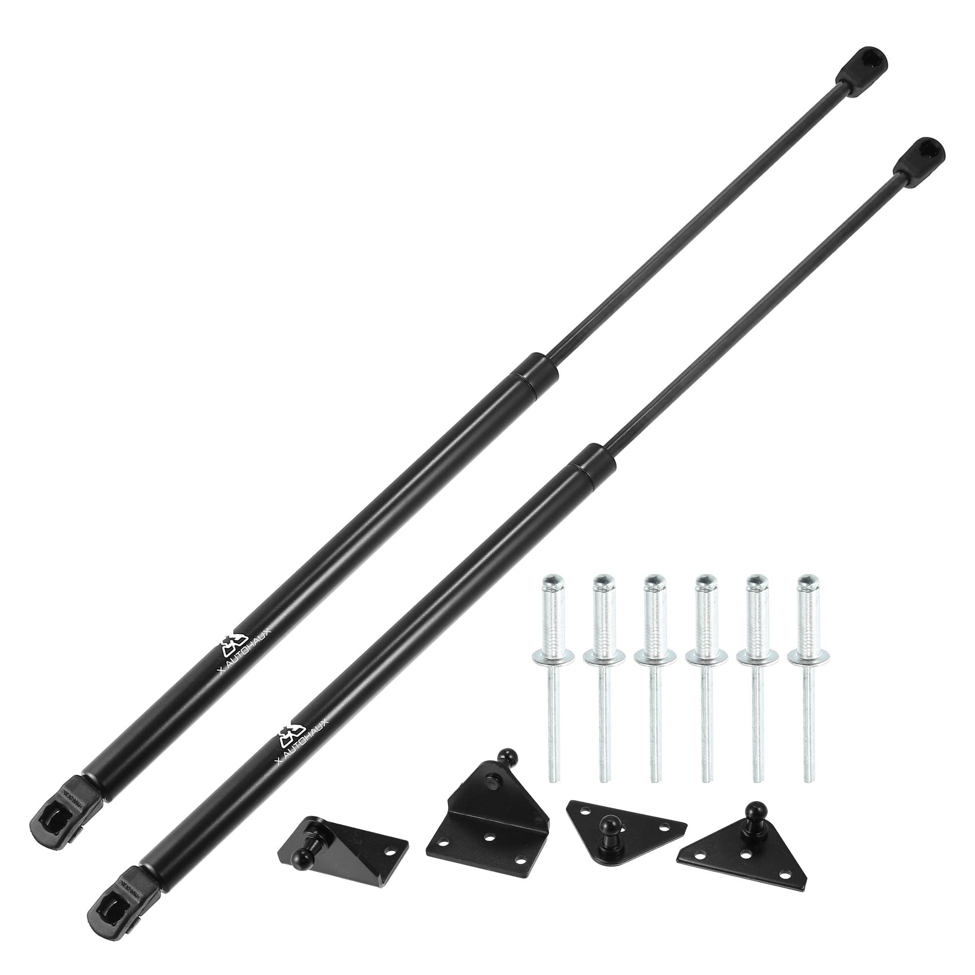X AUTOHAUX 1 Pair Front Hood Gas Lift Supports Gas Struts Shocks for