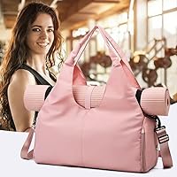 Lightweight Pink Yoga Mat Bag for Women - Gym Tote Carrier with Adjustable Strap