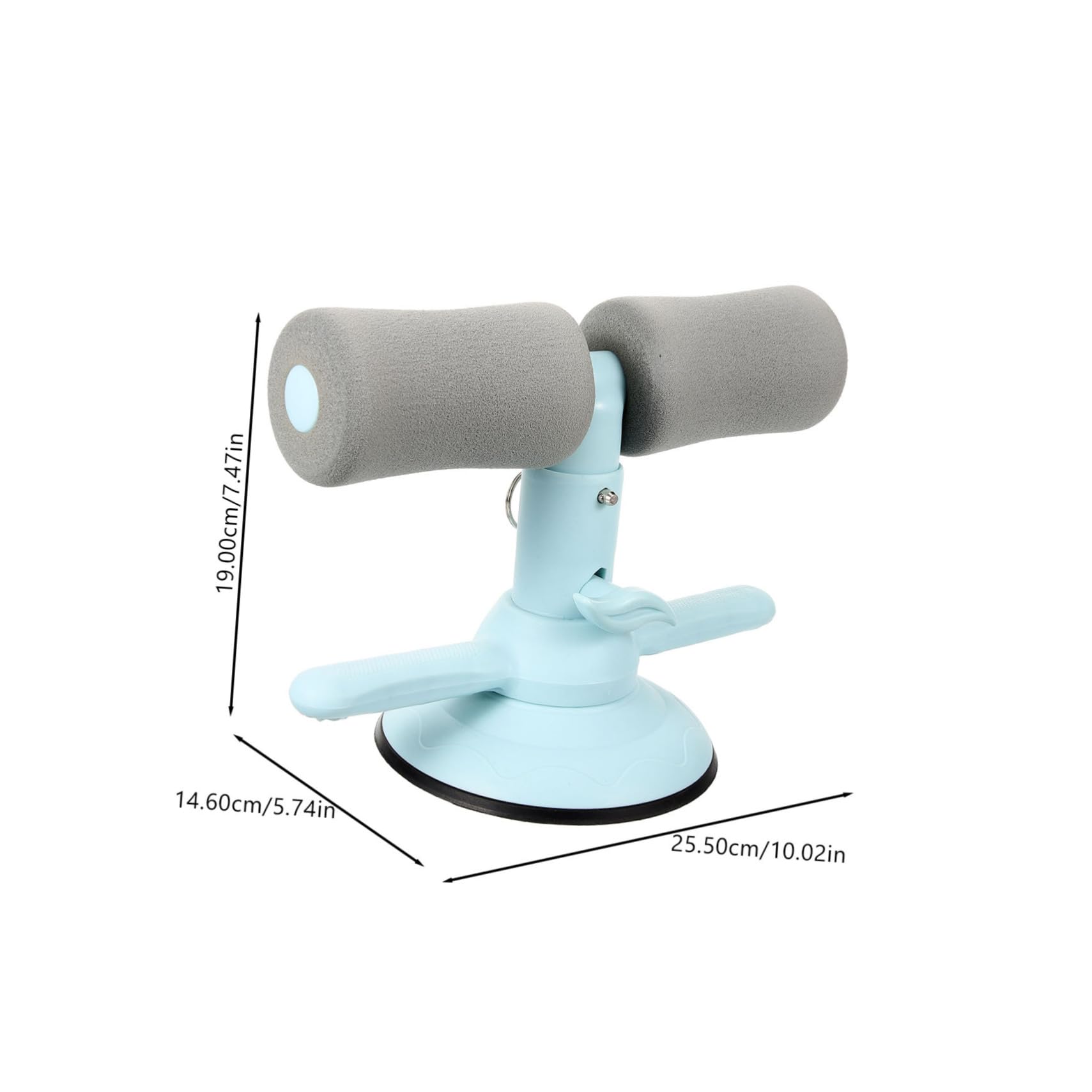 Dispositivo Para Abdominales Ventosa Ergonómico, Barra Práctica Para Sentarse, Accesorio De Ejercicio Portátil Para Casa, Color Azul Maca, Asistencia Para Flexiones y Entrenamiento Abdominal