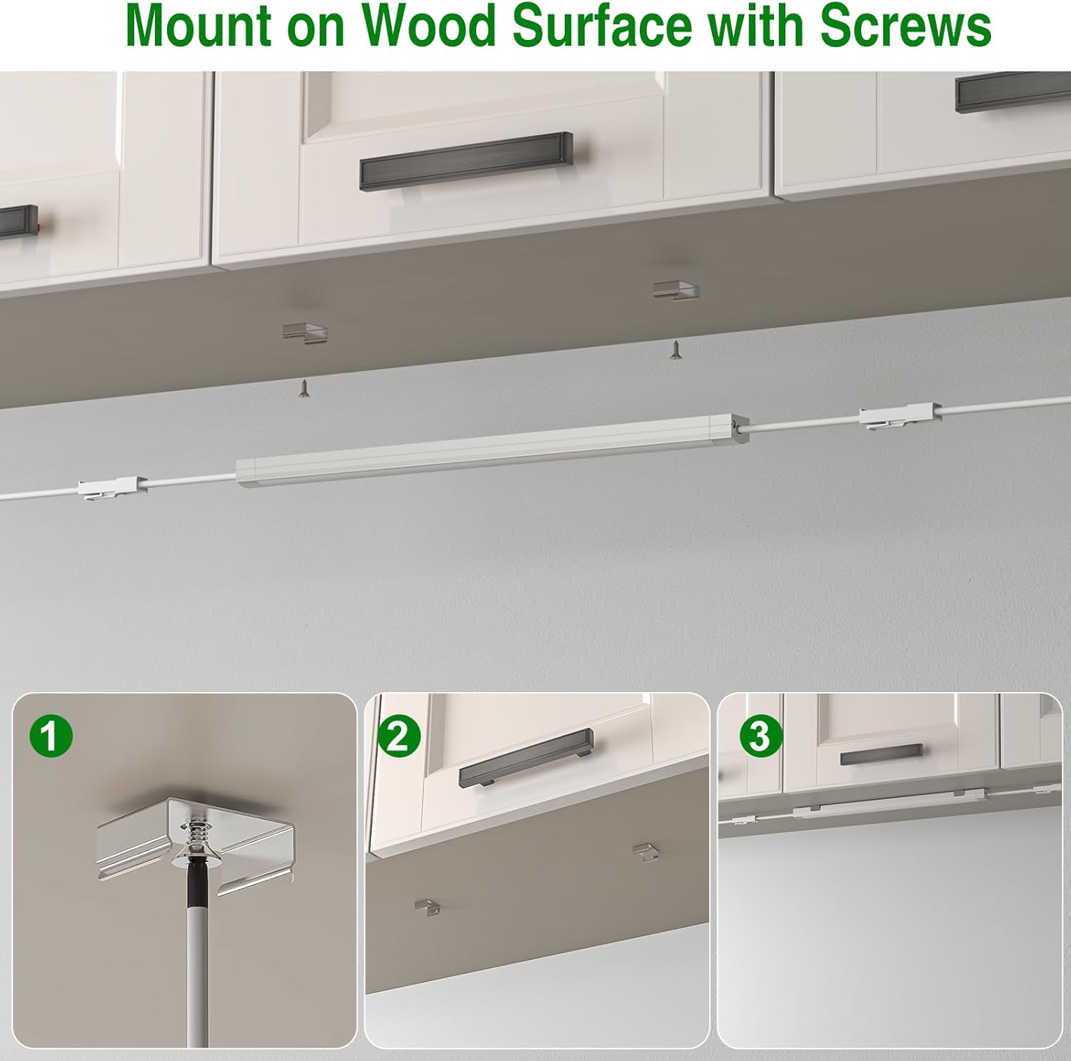 AIBOO Under Cabinet Lighting, Dimmable 12 inch Under Counter Lights, 120V Plug in & Hardwired, Linkable LED Closet Lights for Kitchen, Shelf, Workbench, Desk,Cupboard,Garage (6 PCS),Cold White 6000K