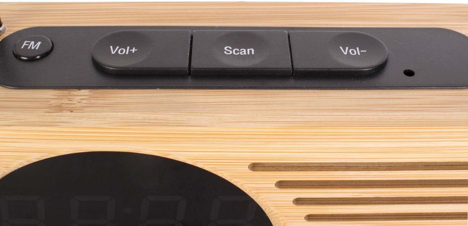 Amazon.de: Karlsson Radiowecker aus Bambus Retro