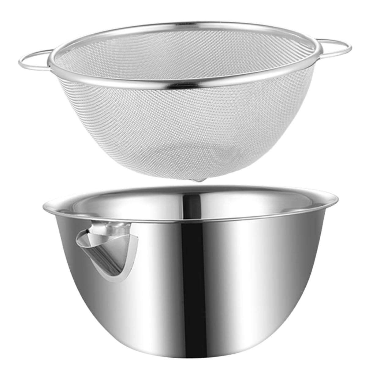 Garneck Colador De Acero Inoxidable Para Lavabo Cuencos De Cocina Cuenco De Acero Inoxidable Para Lavar Platos