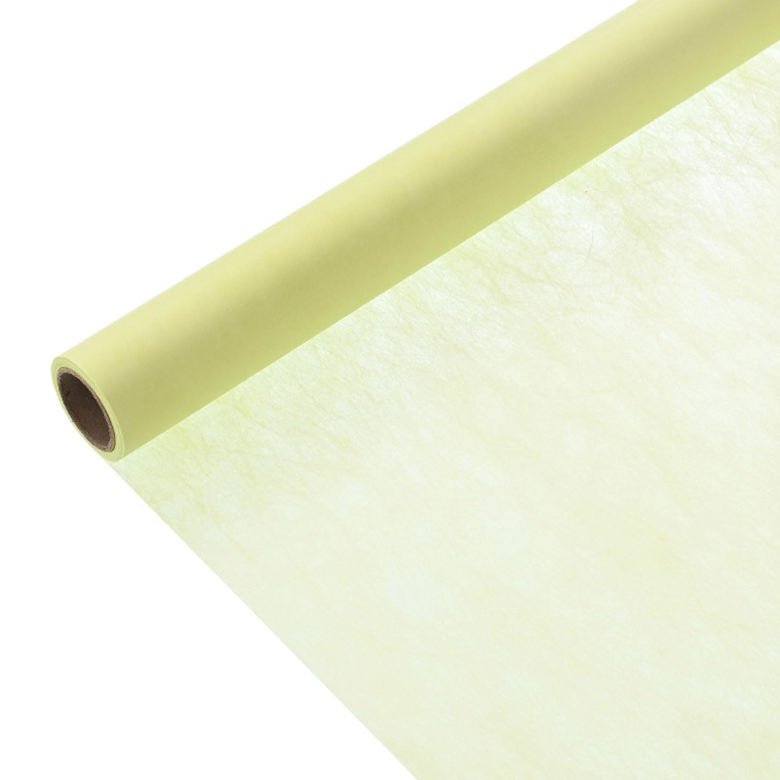 2 rolki papieru prezentowego - Wodoodporny bawełniany papier do pakowania kwiatów do bukietów świeżych kwiatów, elegancki pomysł na prezent na wesele, imprezę, walentynki, artykuły (kolor: zielony A)