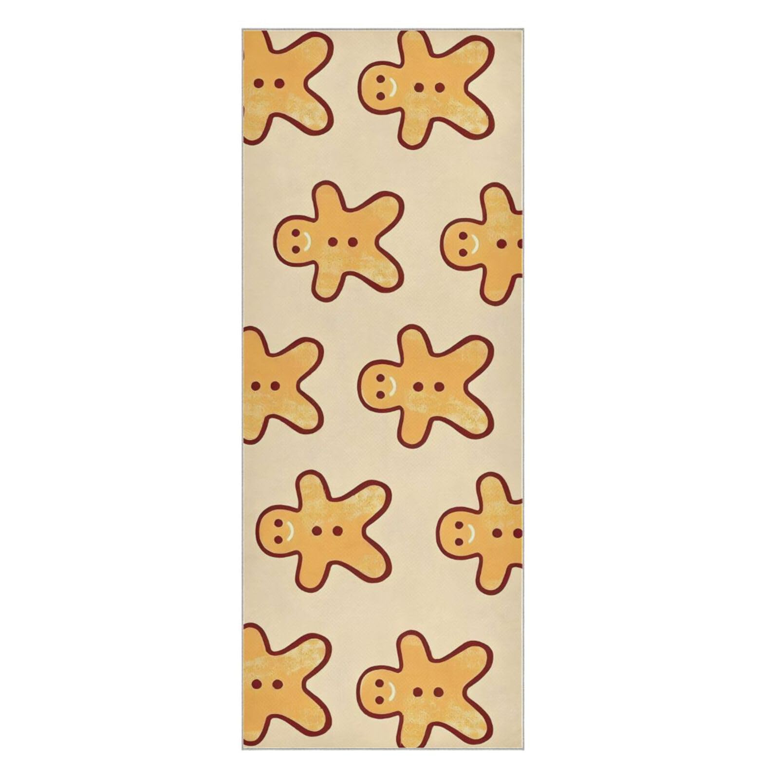 Hezely Non-Slip Hot Yoga Towel - Mat-Sized, Super-Absorbent Microfiber Sweat Towel for Gym, Bikram, Pilates and Yoga Mats,Christmas Dolls