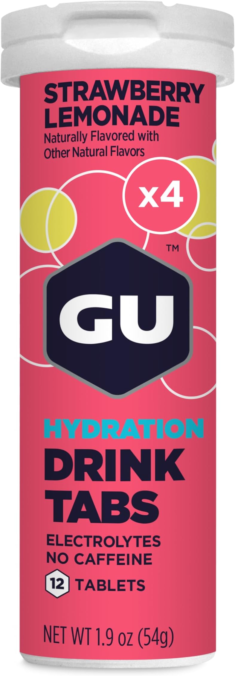 Hydration Electrolyte Drink Tablets (Strawberry Lemonade, 4-Count)
