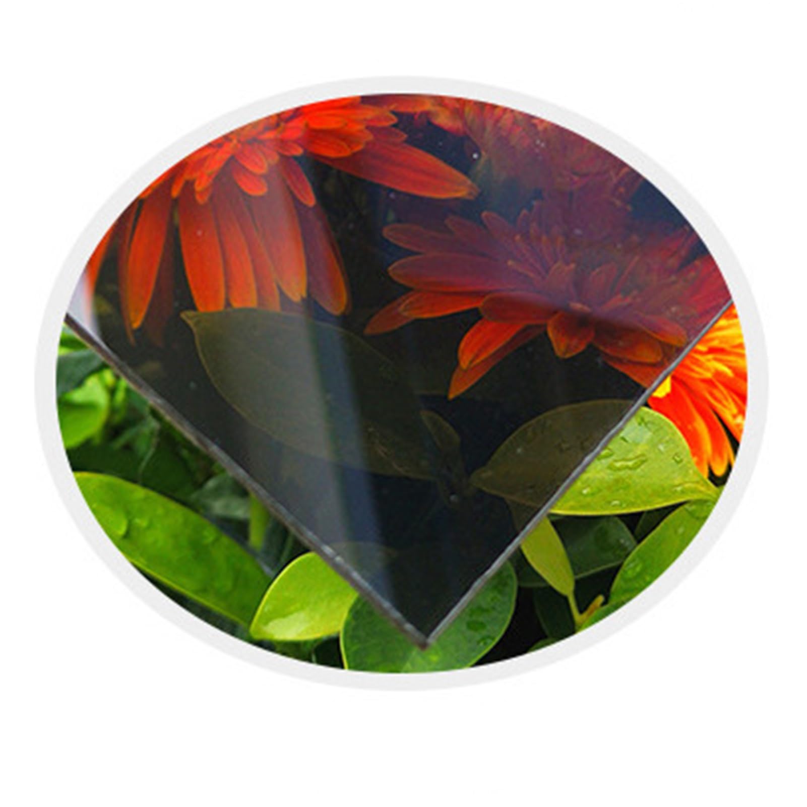 HARELA 2mm Clear Greenhouse Roof Panels, Polycarbonate Roofing Sheet, Clear Pergola Roofing Canopy Cover Strong Impact PC Endurance Board, Easy to Bend and Cut(Brown,1.22x1m(4x3.3ft))