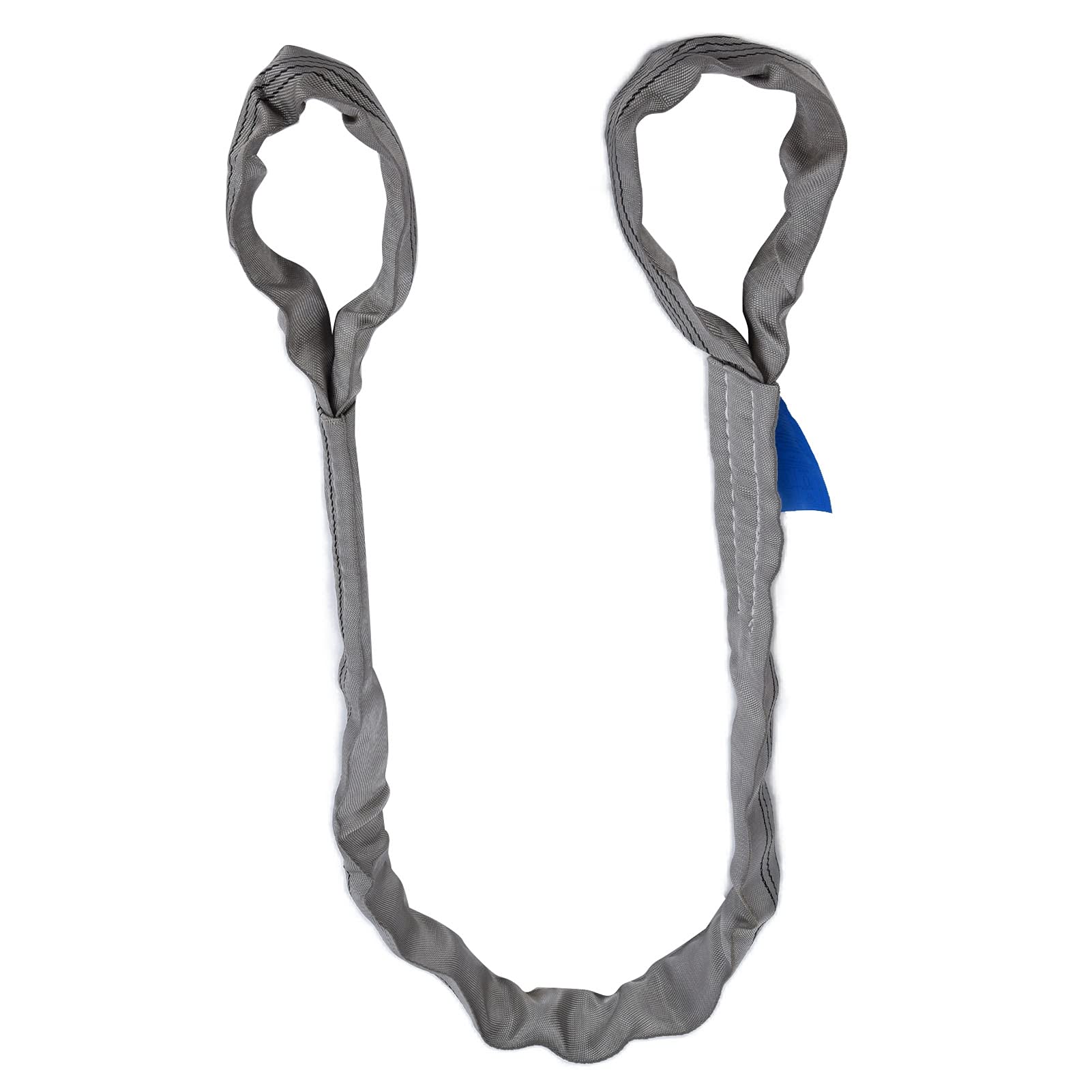 NDNCZDHC Lift Sling Straps, 4T PES Webbing Crane Rigging Accessory, Double Buckle Flexible Lifting Sling for Ships, Machinery, Ports, Transportation (4m)