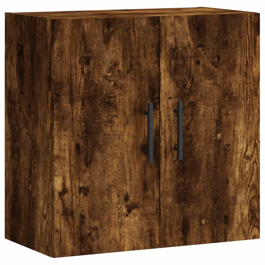 vidaXL Armoire Murale, Placard Suspendu avec Rangement, Meuble Flottant de Salon Salle de Séjour Intérieur, Moderne, Chêne Fumé Bois d'Ingénierie