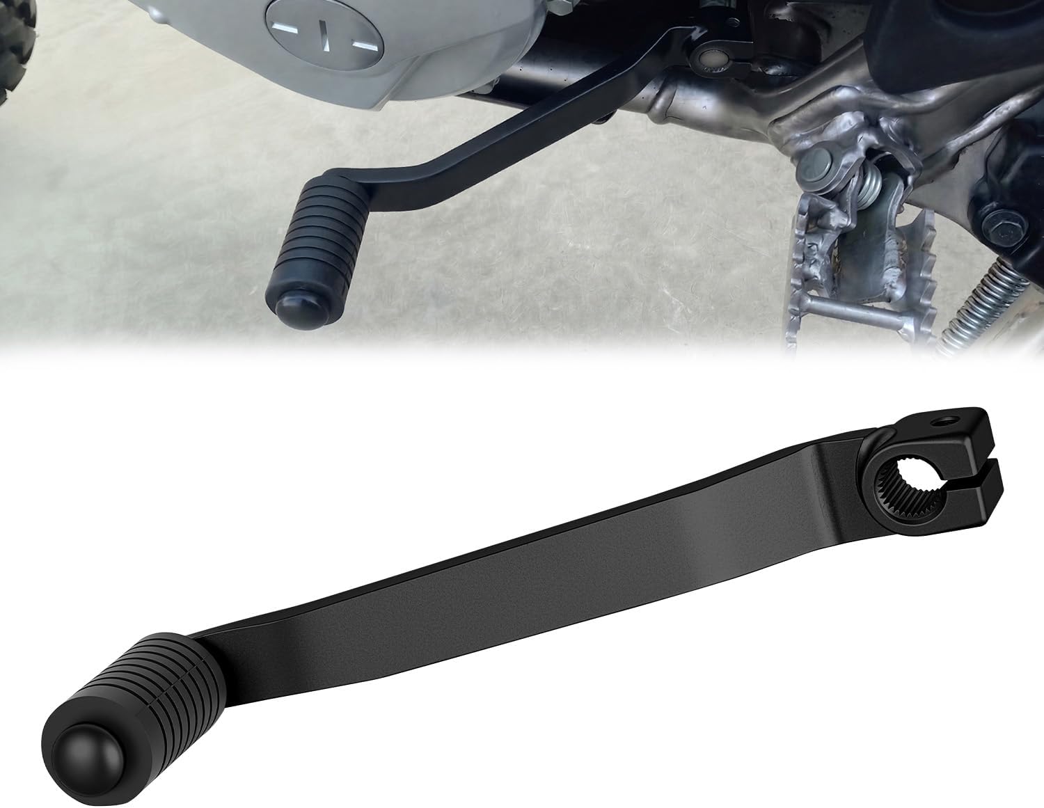 Gear Shift Lever for KLX300 2021-2026, KLX300R/KLX300SM 2020-2025, Motorcycle Foot Shifter Pedal Accessories Replacement Compatible with Kawasaki (Silver)