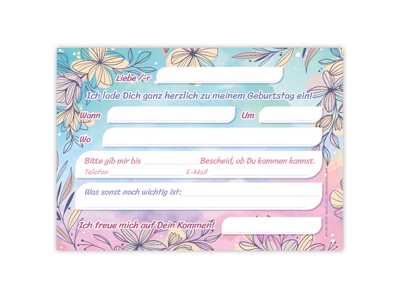 Lot De 12 Cartons D’invitation Pour 9e Anniversaire D’enfant Fille Garçon Tablette 9èe