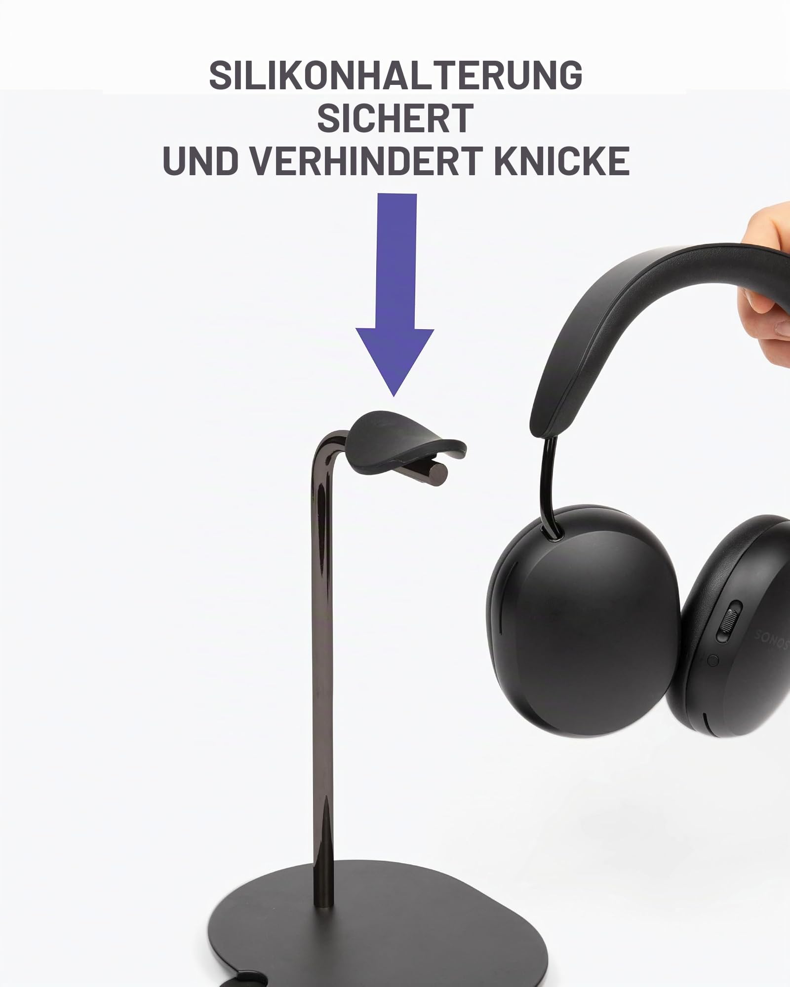 Sanus Kopfhörerständer für Sonos Ace Kopfhörer, Schwarz