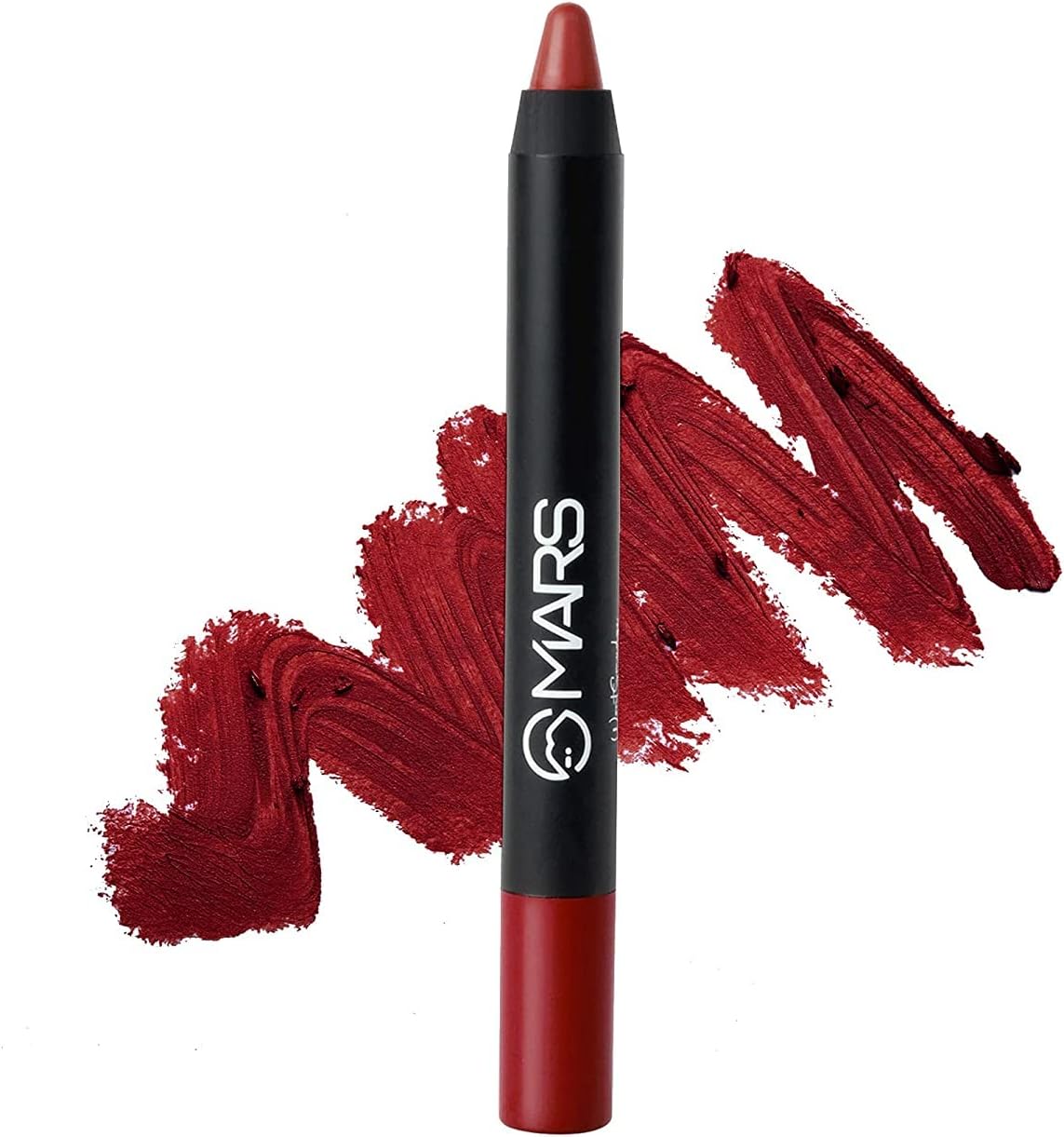 MARS Won't Smudge Won't Budge Matte Lip Crayon | Up to 12 hours Long Lasting Lipstick | One Swipe Pigmented | Transfer-proof | Free Sharpener (3.5 gm) (03-No Filter)