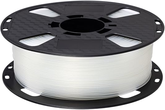 CC3D Hard TPU Filament 72D Transparent 1.75mm 1KG High Hardness Flexible 3D Printer High Toughness Clear TPU Filament FDM 3D Printing Material Comparable to Nylon