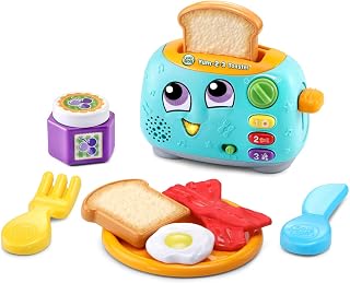 LeapFrog Yum-2-3 Toaster - Interactive Toddler Learning Toy for Numbers, Colors, Opposites & Pretend Play