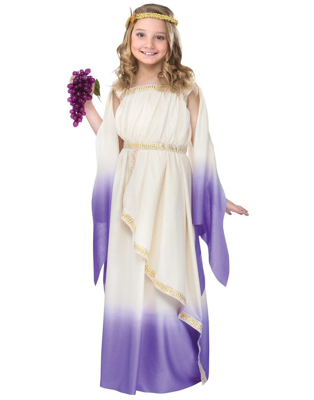 Purple Greek Goddess Kids Costume