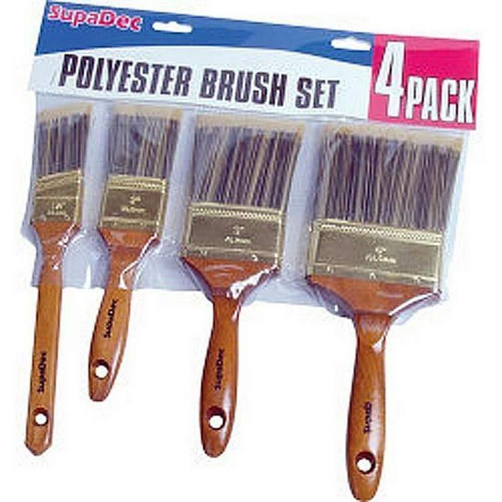Supadec Paint Brushes, 4 piece set, Polyester brush, DIY