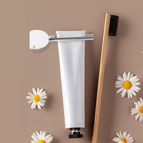 Miniatura 8 de Dispensador de pasta de dientes, dispensador de pasta de dientes, 2 piezas, clip para exprimidor de pasta de dientes, extrusora de aleación de zinc,