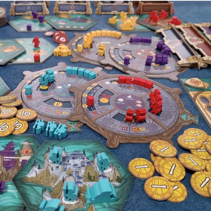 Diluvium - Gioco da tavolo di strategia 4X in spagnolo, esplorazione, colonizzazione, gestione delle risorse e combattimento, modalità solitaria e fazioni asimmetriche, da 1 a 4 giocatori, +10 anni