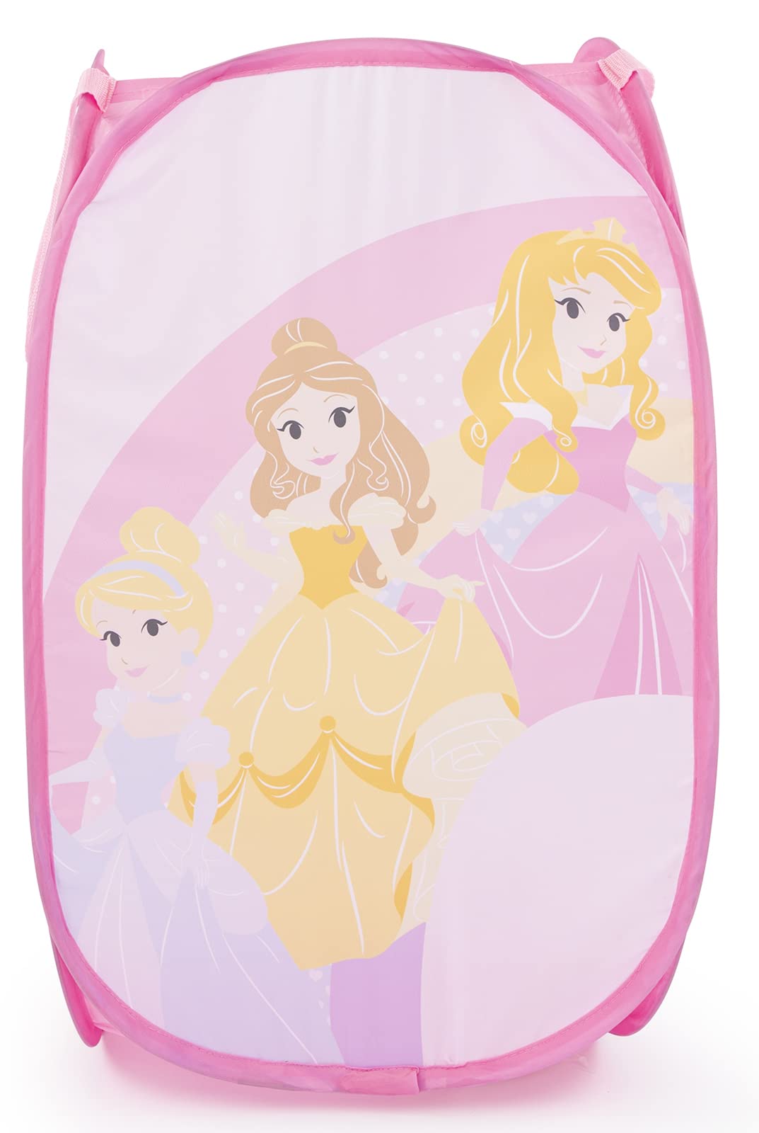Jay Franco Pink - Princess Disney Princess Cut Paper 80L Pop-Up Laundry Basket - Hamper For Clothes Or Toys