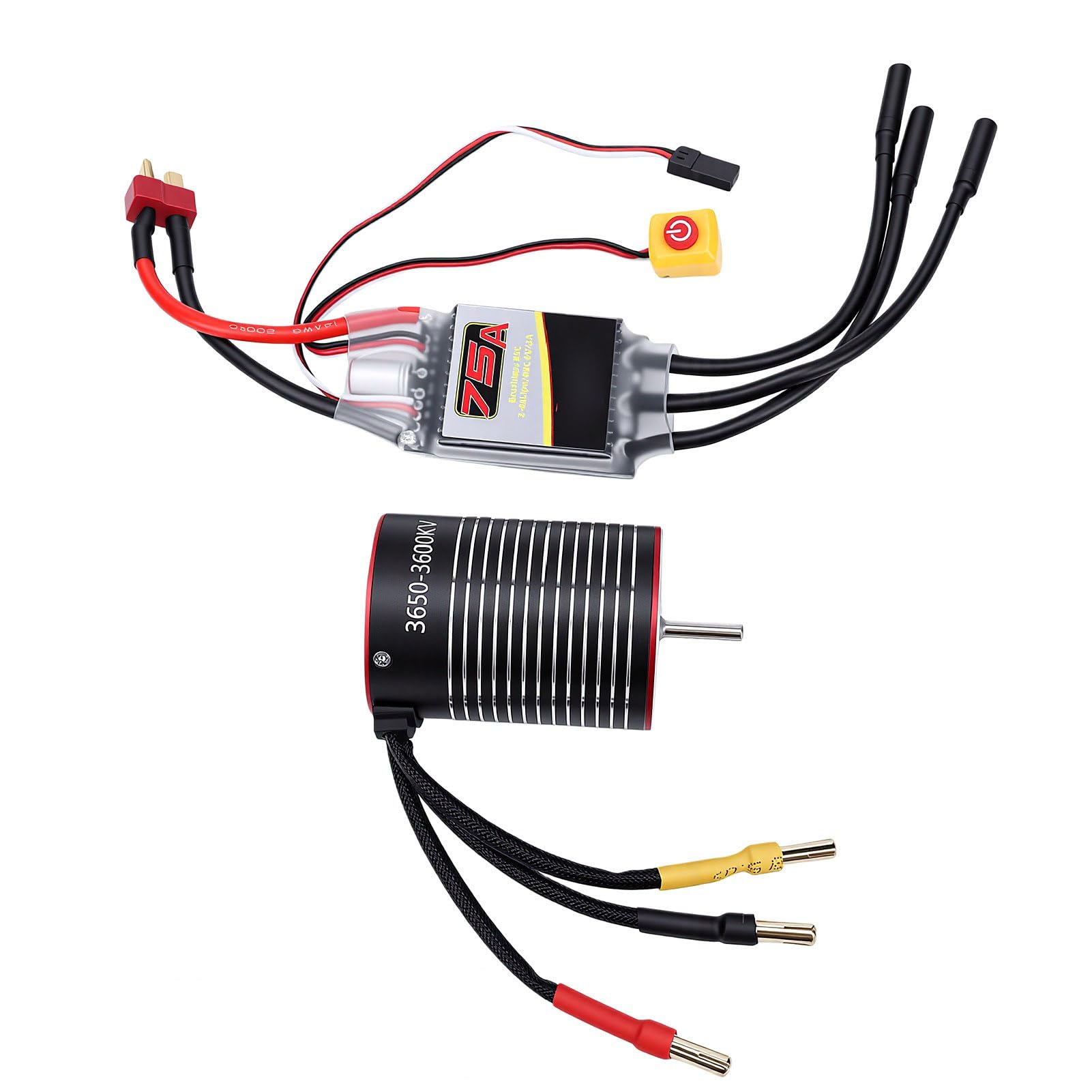 Generic Bezszczotkowy Silnik RC na każdą pogodę ESC Combo 3650 3600KV Idealny do Samochodów Zdalnie Sterowanych 1/10 Dla Entuzjastów żeglarstwa