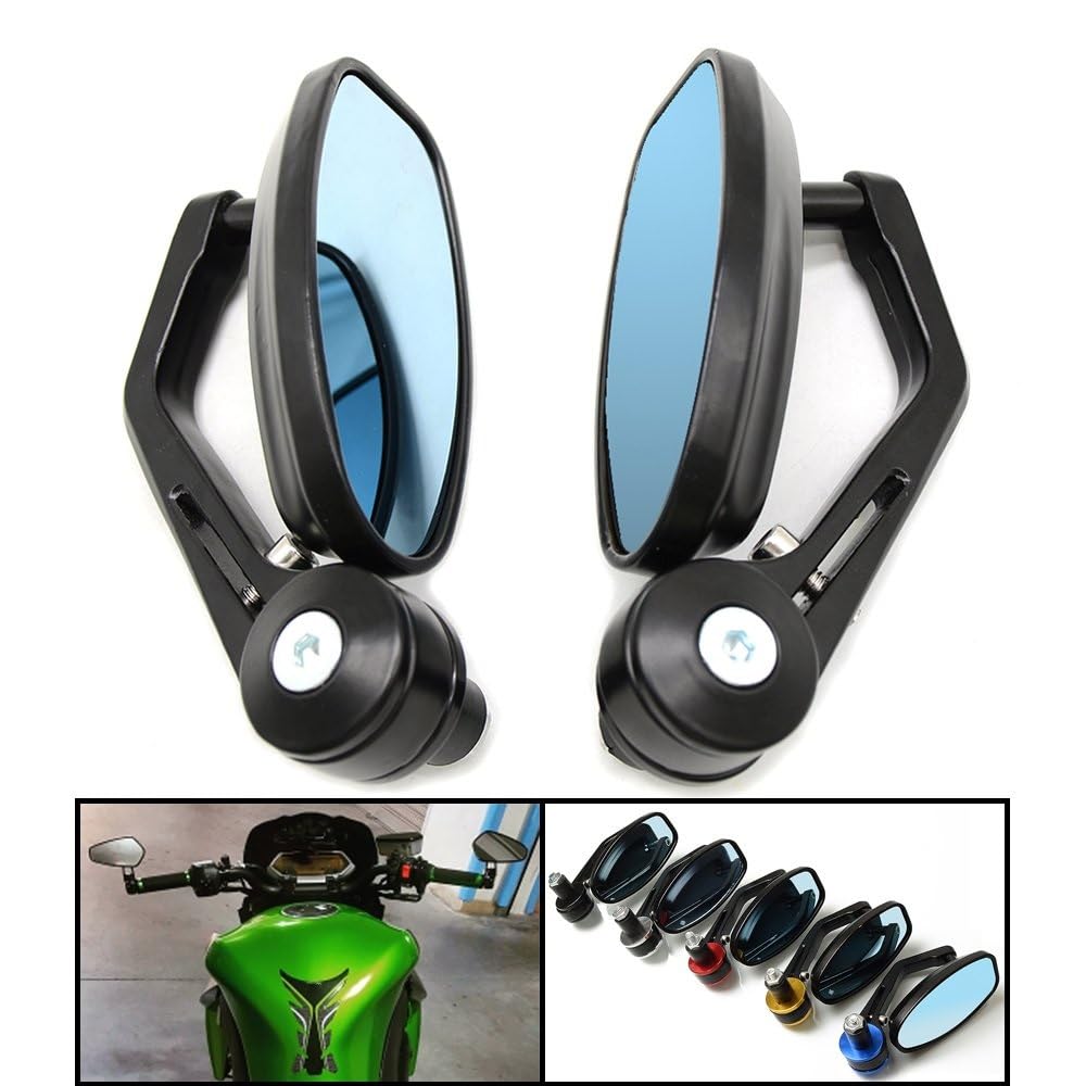Adatto Maggior Parte Delle Bici Strada 7/8 "22MM Cruiser E Chopper Dirt Bike Specchietto Retrovisore Per Moto Manubrio Specchietti Retrovisori Laterali Moto Specchietti Laterali(UN)