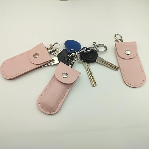 Miniatura 5 de Funda de almacenamiento USB de 3 unidades, color rosa, funda de piel con memoria USB, protege tu unidad flash USB con un aspecto rosa femenino.