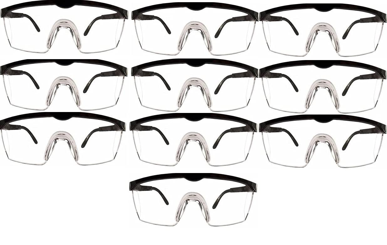 MAHA ULTRACLASSIC (PACK OF 10) Safety Goggles, Anti Fog, Anti Scratch Protective Glasses, Elegant Design with Excellent Eye Protection l Safety goggles (B093S69F51) Amazon Price History, Amazon Price Tracker