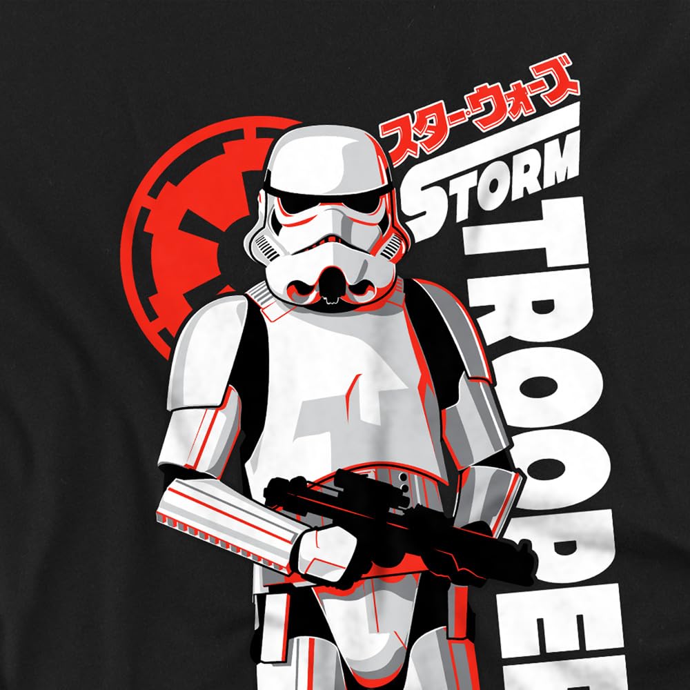 Star Wars Stormtrooper Manga Felpa Bambini, Nero, 7–8 A
