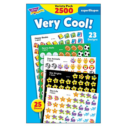 Stickers Supershapes Trend Enterprises Très Cool lot de 2500