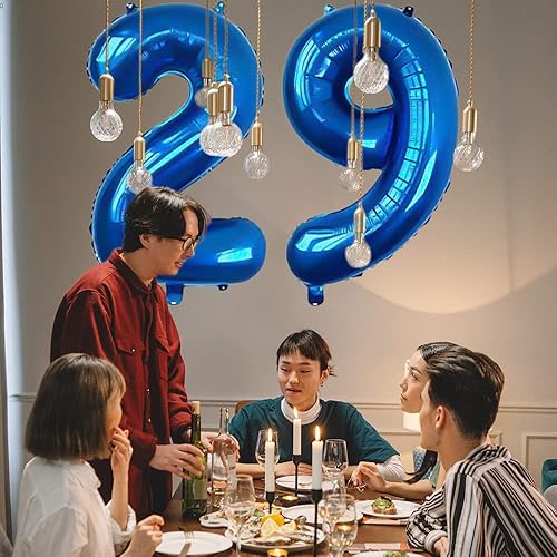 Miniatura 6 de Globos digitales del número 44 de 32 pulgadas, globos del alfabeto 44, globos de helio, globos grandes para suministros de fiesta de cumpleaños,