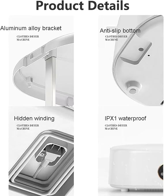 Automatic Ironing Machine, Foldable Electric Clothes Dryer, Smart Timer, Standing Garment Steamer, Fast Drying And Low Noise(