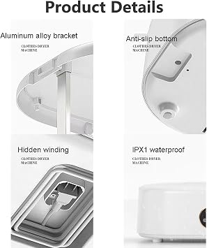 Automatic Ironing Machine, Foldable Electric Clothes Dryer, Smart Timer, Standing Garment Steamer, Fast Drying And Low Noise(