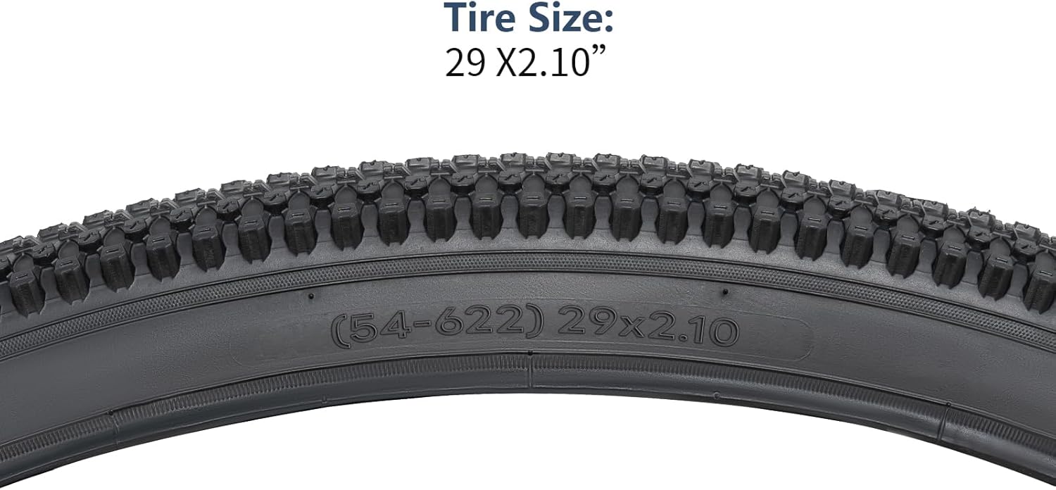 YUNSCM 2-PCS 29" Mountain Bike Tires 29x2.10/54-622 Compatible with 29x2.0 29x2.1 29 x 2.10 29x2.125 Bike Bicycle Tires (Y-1433)