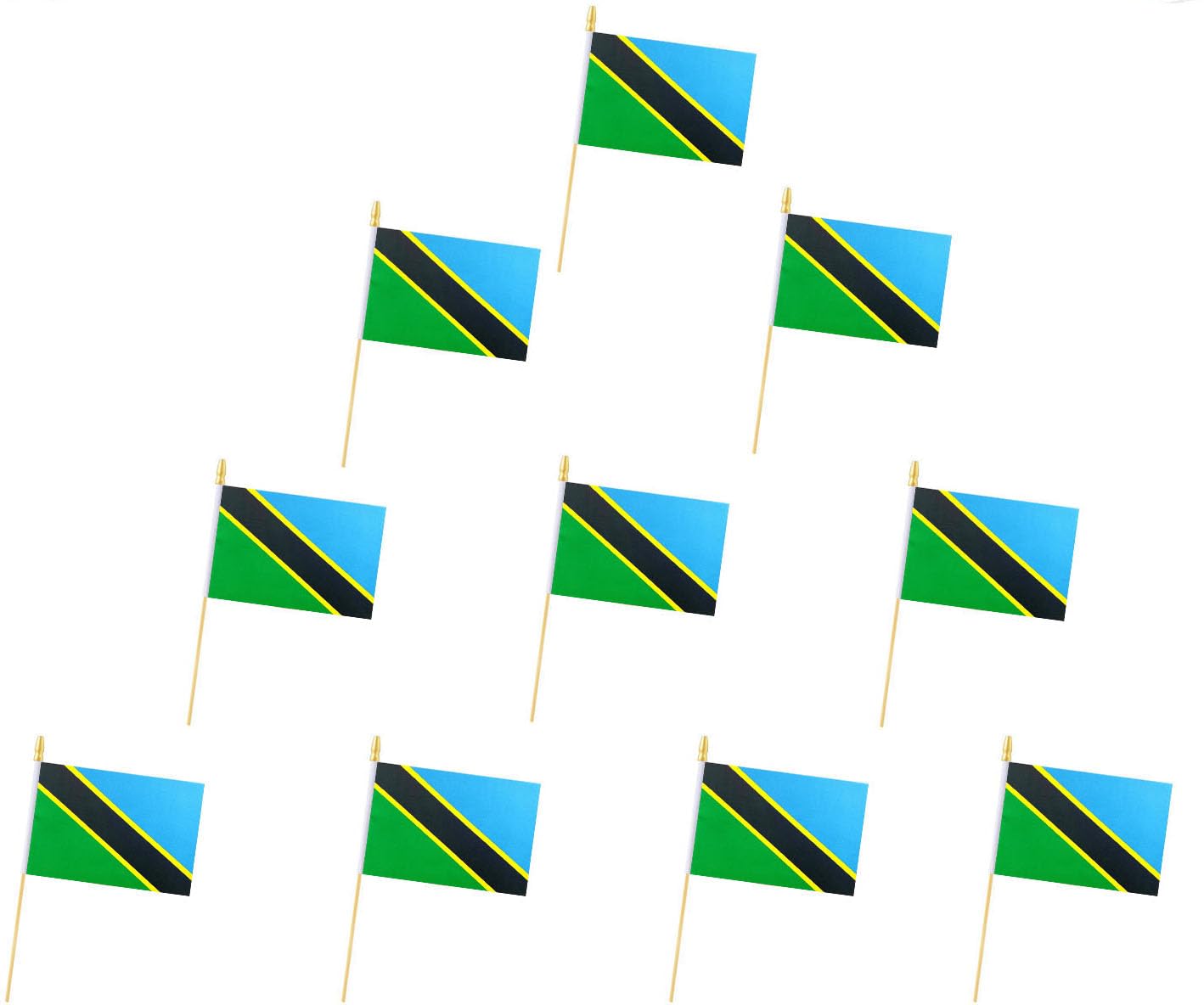 Tanzania Flags, Tanzania Mini Flag Small flag, for Party, Shops and Bars Decorations, And International Day Celebrations. (Tanzania)