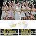 Bachelorette Sash Set (7 pcs) - Bride to Be Sash Bachelorette Party Decorations - Bride and Bridesmaid Sashes for Bachelorette Party Decorations (Black, Gold Letters). Ideal Bridal Shower Supplies