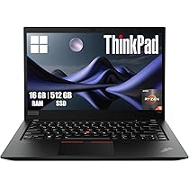 Lenovo Thinkpad T14s Gen 1 Business Laptop, 14″ FHD (1920 x 1080), AMD Ryzen 5 Pro 4650U, 16 GB RAM, SSD da 512 GB, tastiera QWERTY Windows 11 Pro (ricondizionato)