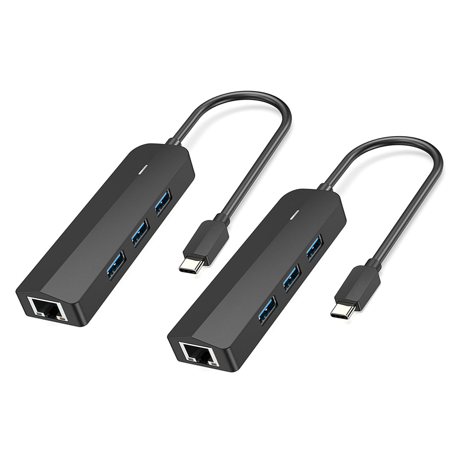 Eficiente adaptador convertidor USB C a RJ45 Gigabit Ethernet con 3 puertos USB 3.0 para conectar sin problemas el conector de puerto USB C Ethernet