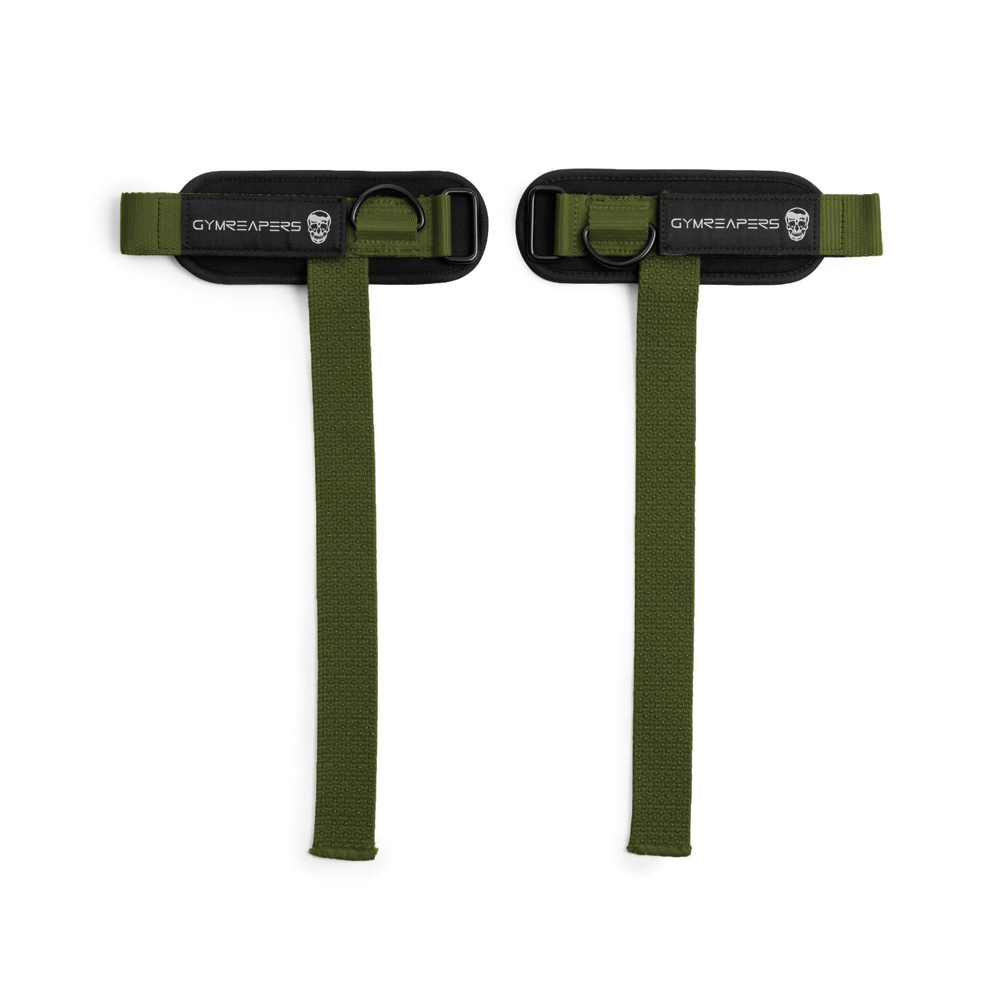 Gymreapers GripLink Lifting Straps – Heavy Duty D-Ring Weight Lifting Wrist Straps with Anti-Slip Silicone Grip Beads, Cushioned & Adjustable Support