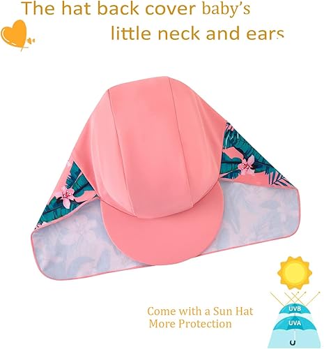 Miniatura 4 de UMELOK Traje de baño para bebé niña infantil UPF 50+ Traje de baño Talla Meses