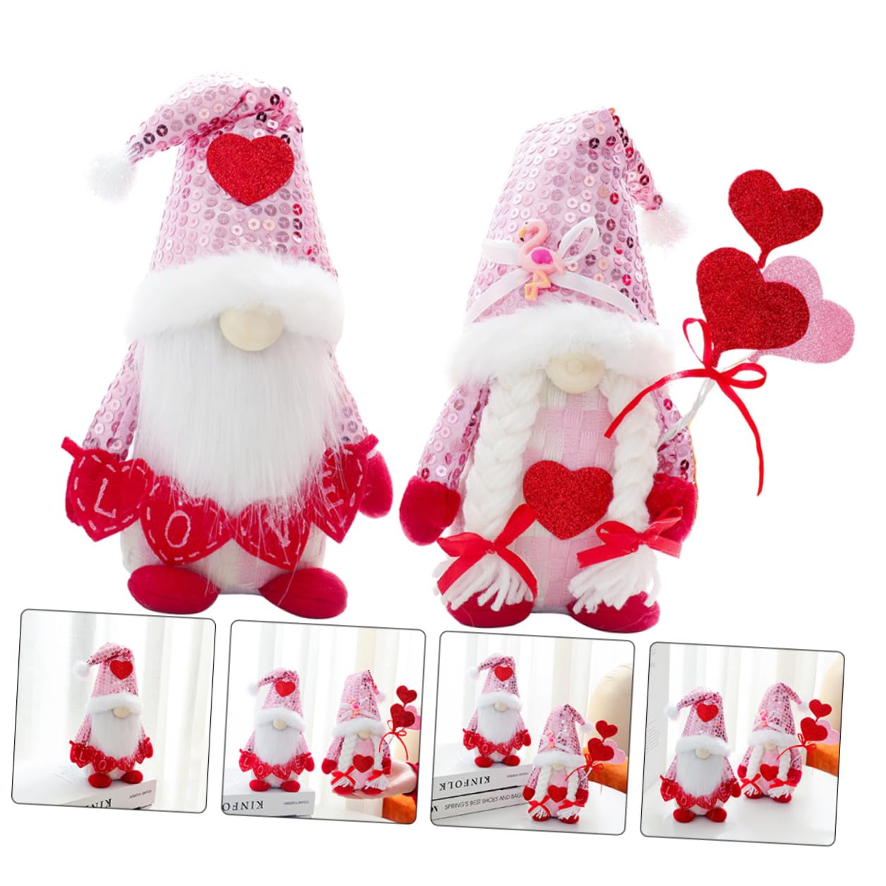 TOYANDONA 2 Pezzi Decorazione Natalizia di Bambole Nane Ornamenti Resistenti All’usura Accessori per Festa Articoli per Casa