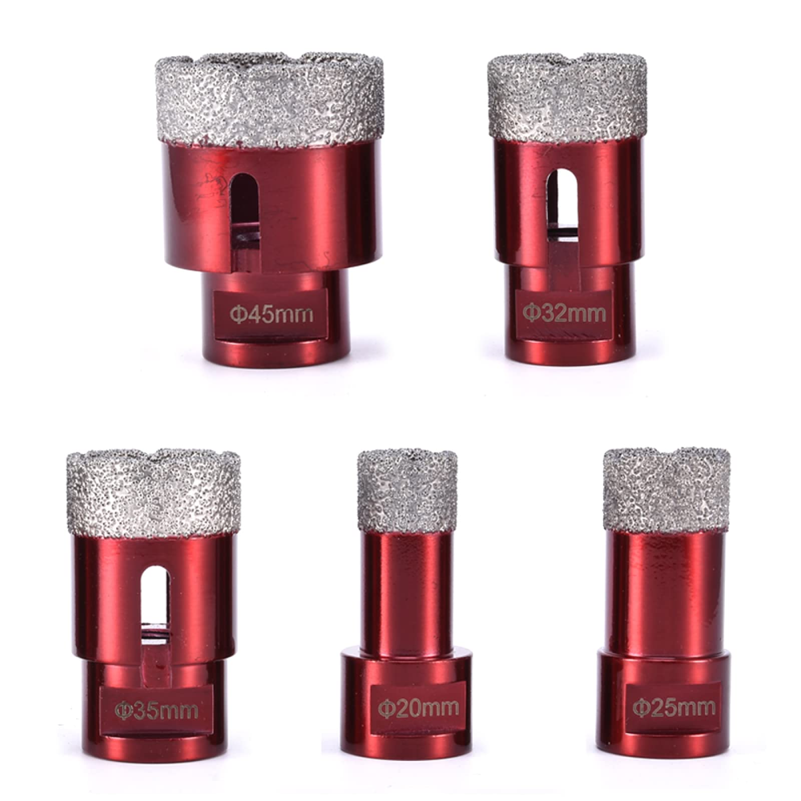1pc 6mm-68mm Punte Da Trapano Diamantate A Secco Vuoto Brasato Trapano Sega A Tazza Taglio Per Porcellana Granito Piastrelle di Vetro Ceramica Marmo Sega A Tazza Strumento,55 mm
