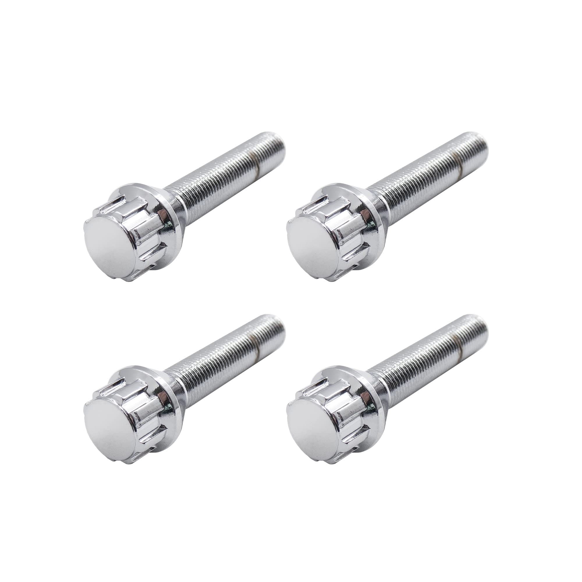 SIMONI RACING BRA/60 Kit 4 pernos antirrobo - Tornillos antirrobo para ruedas llave 17-19 M12x1.25 Longitud 50 mm