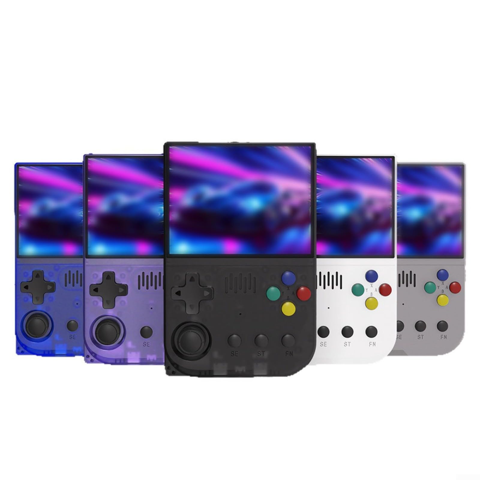 Console di gioco portatile retrò con oltre 20.000 giochi classici, portatile per mini player in ABS, design compatto 13 x 6 x 3 cm, per viaggi e divertimento nostalgico, nero (viola)
