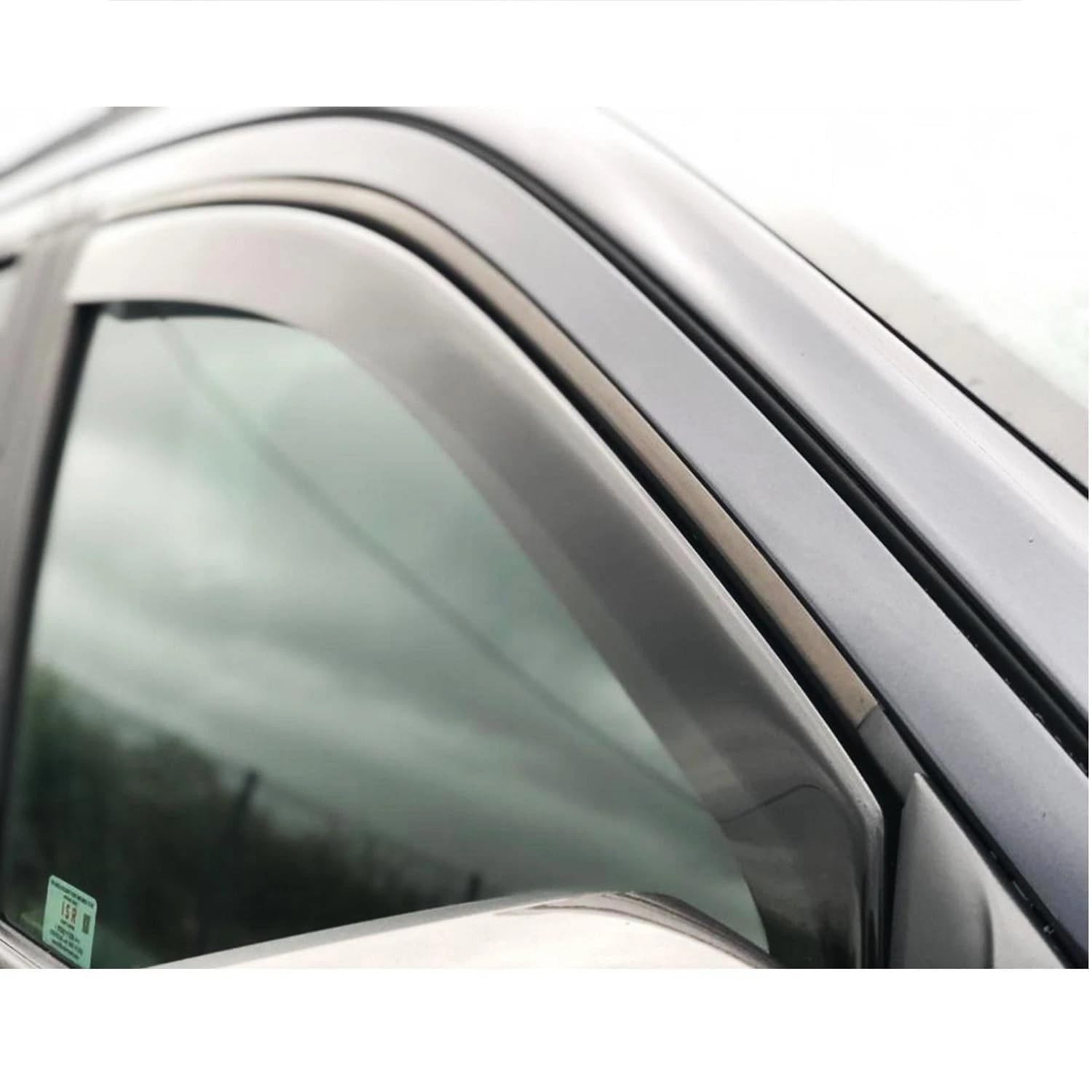 Kit 4 Deflettori Aria Nero Fumé Trasparento Antivento per Finestrini Laterali Anteriori e Posteriori Compatibile con Ford Puma (dopo il 2020)