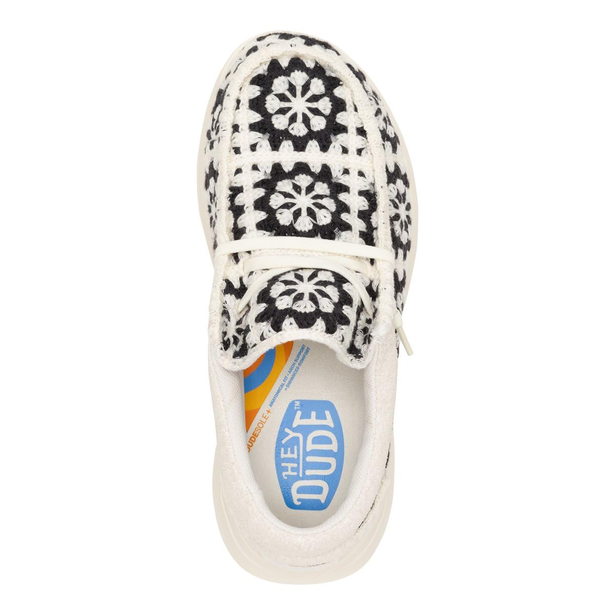 HEYDUDE Wendy Comf Cottage Crochet, Chaussures Mocassin Mode Casual