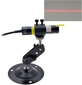 Red Light Line Module Projector for Fabric and Wood Alignment, 638nm, 16mm Diameter
