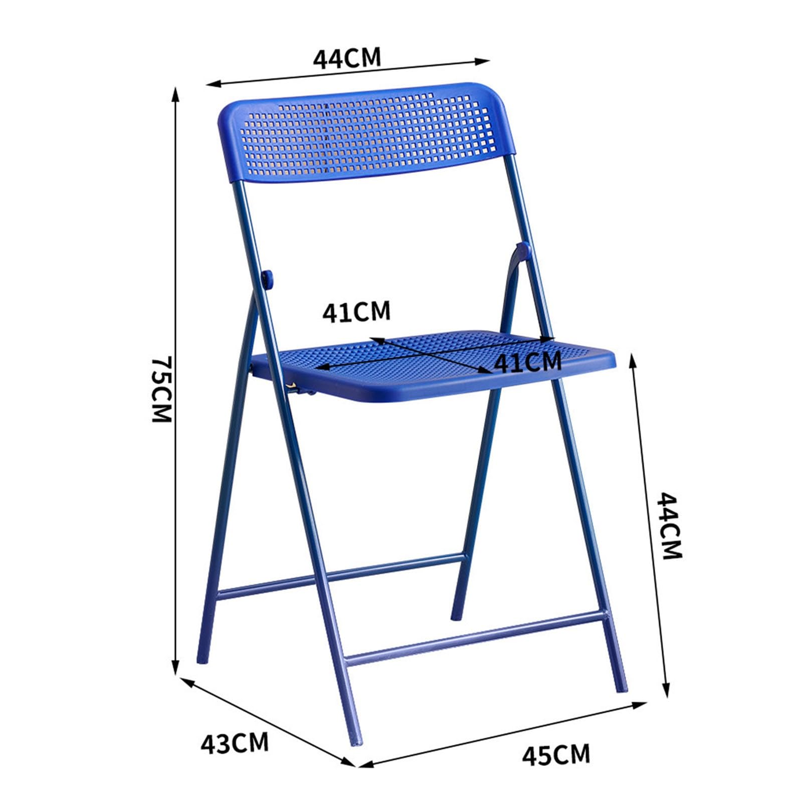 Sedia Pieghevole, Portatile E Impilabile, Ideale Per Interni, Ufficio, Feste E Picnic.(bianca)