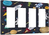 Vista 40 de Cubierta de Interruptor de Luz de 1 Gang con Escena de Flores de Grecia Mediterránea, Dispositivo Individual Basculante/GFCI, Placa Decorativa